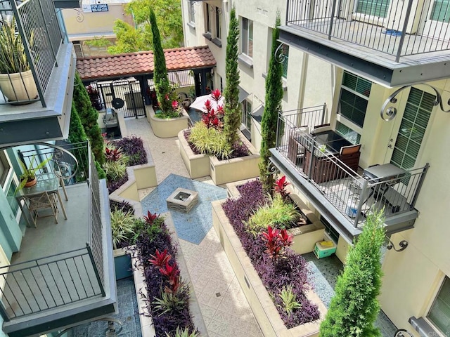 view of balcony