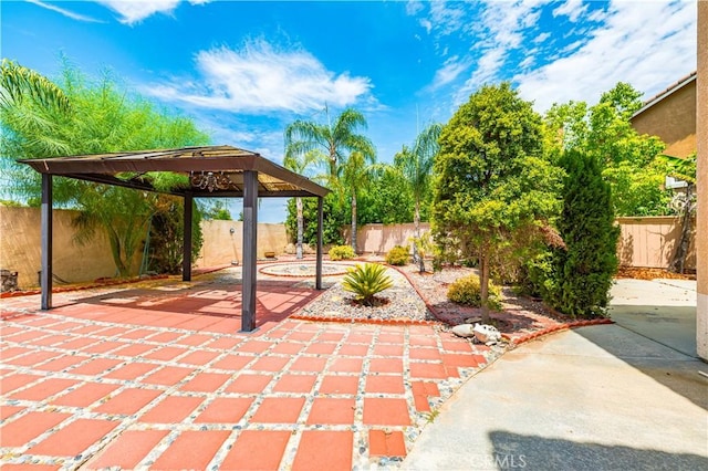 view of patio / terrace with a fenced backyard