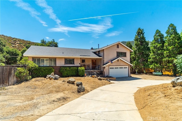 view of front of home with covered porch