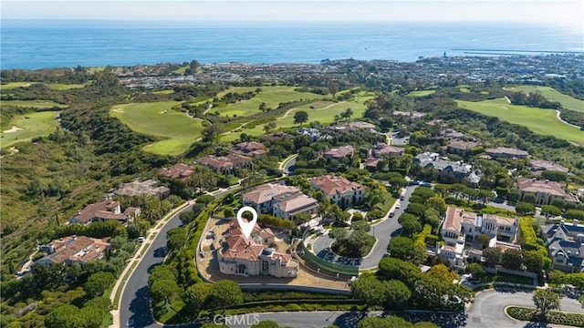 1 Gallery Pl, Newport Coast, CA 92657 - bird's eye view featuring a residential view, a water view, and golf course view