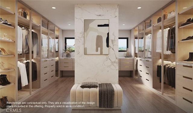 1 Gallery Pl, Newport Coast, CA 92657 - walk in closet with wood finished floors