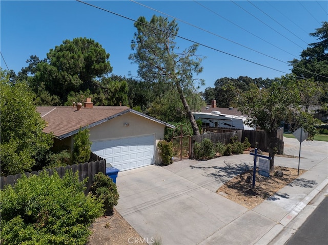 view of front of home featuring a garage