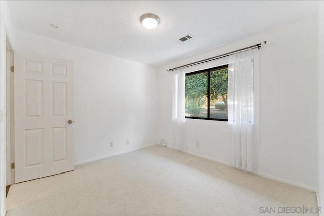 view of carpeted empty room