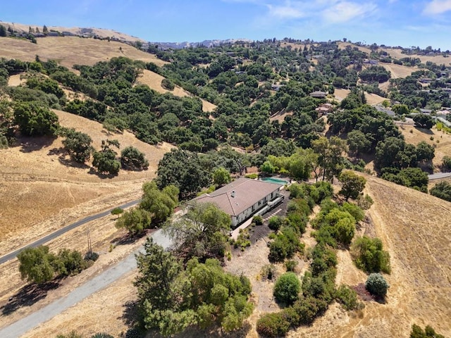 drone / aerial view featuring a rural view