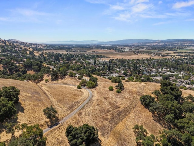 bird's eye view featuring a mountain view