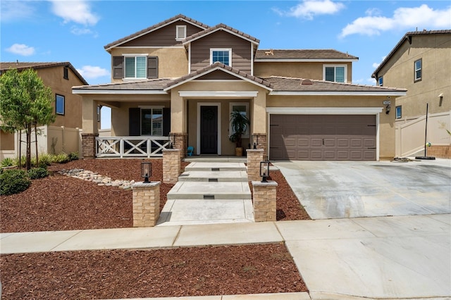 view of front of home featuring a porch