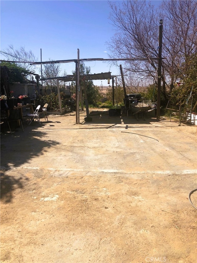 view of yard with a playground