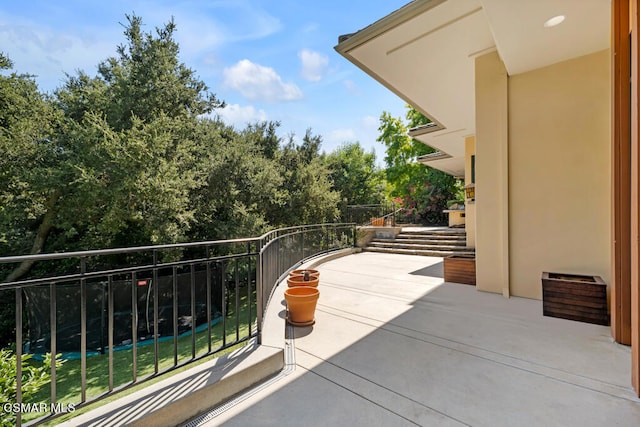 view of balcony