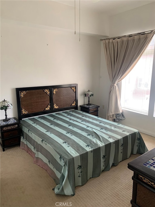 bedroom featuring carpet flooring