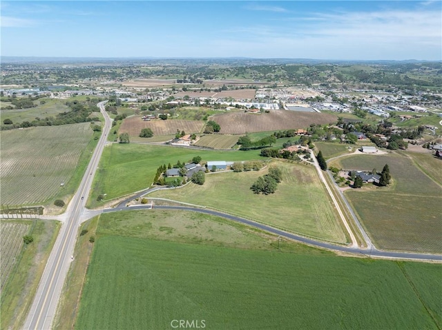 drone / aerial view featuring a rural view