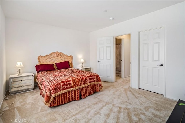 bedroom with carpet floors