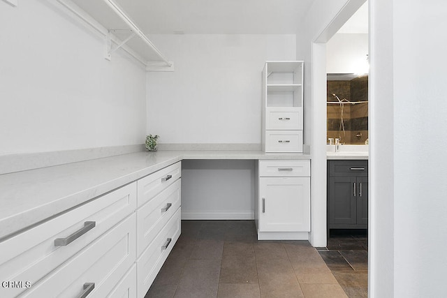 spacious closet featuring sink