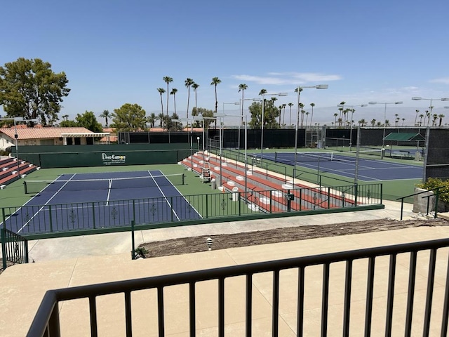 view of tennis court