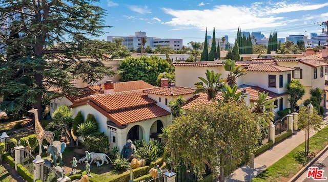 birds eye view of property