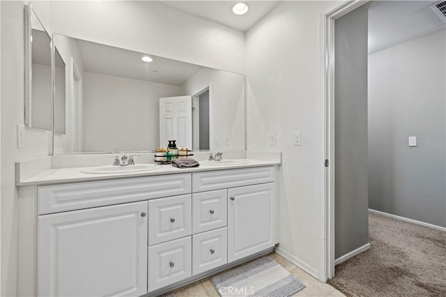 bathroom with vanity