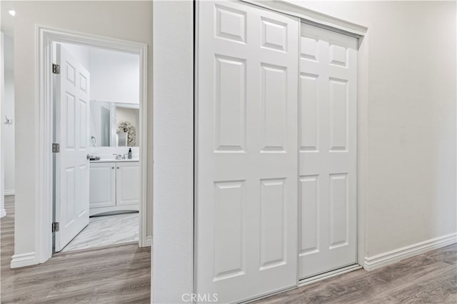 interior space featuring light hardwood / wood-style flooring