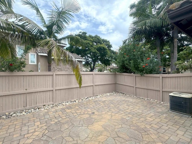 view of patio featuring cooling unit