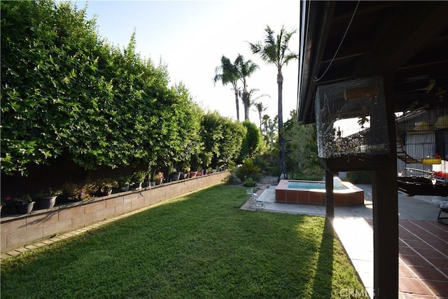 view of yard with a patio