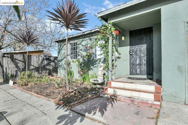 view of entrance to property