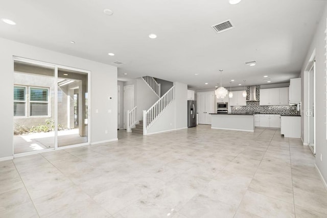 view of unfurnished living room