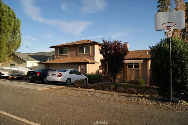 front facade featuring a garage