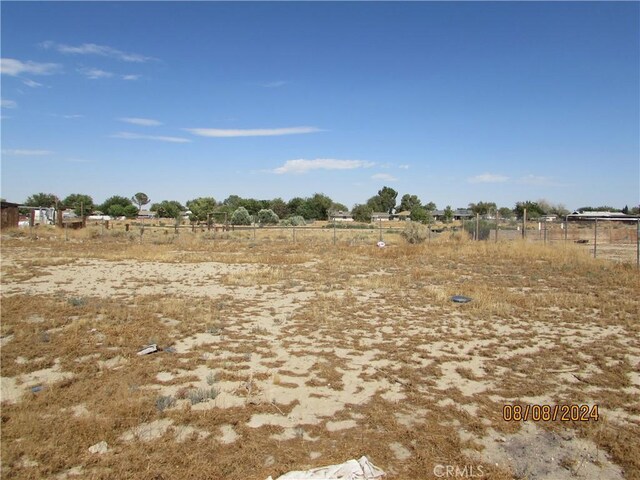 view of landscape with a rural view