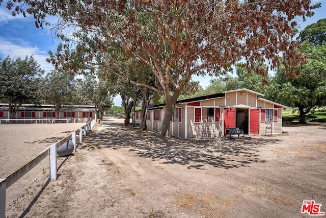 view of stable