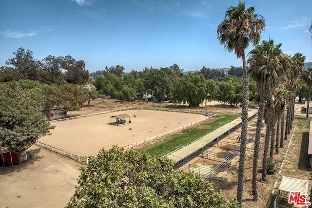 view of home's community with a rural view