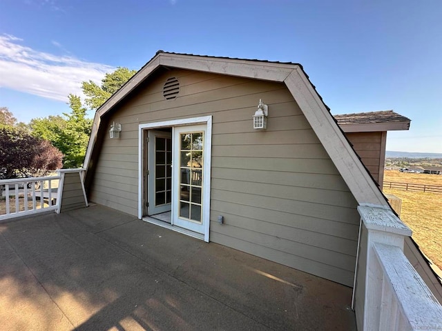 exterior space featuring a patio area