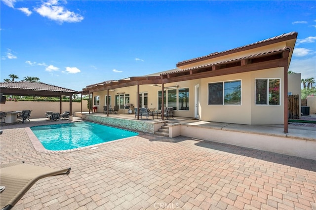 view of pool with a patio