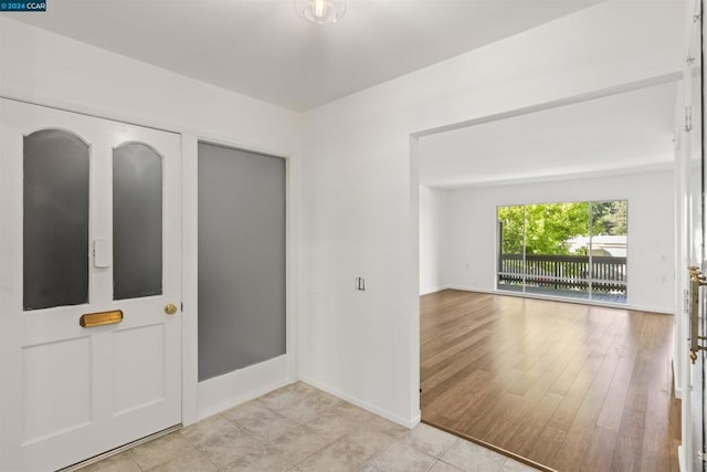 view of tiled foyer