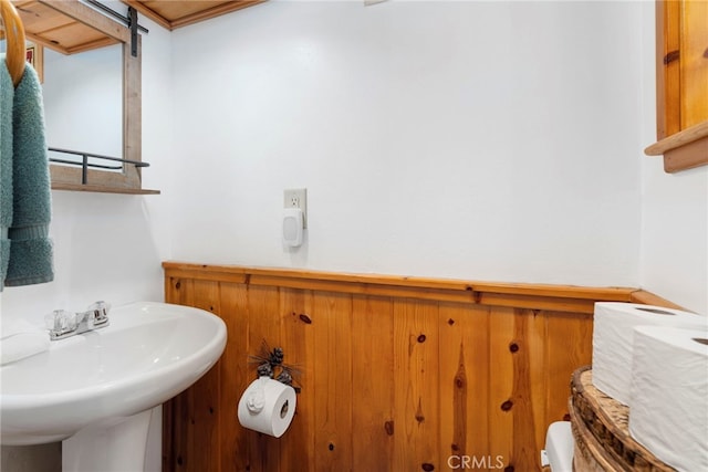 bathroom with toilet and sink