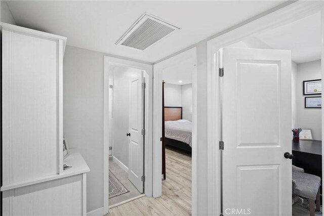 bathroom featuring hardwood / wood-style floors