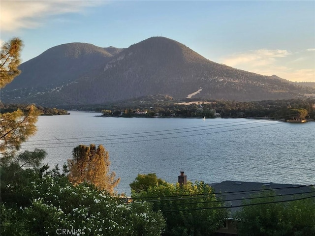 view of water feature featuring a mountain view