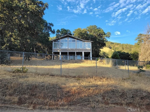 view of rear view of property