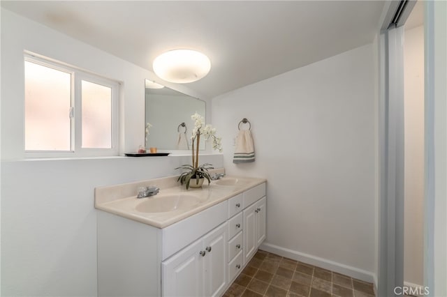 bathroom with vanity