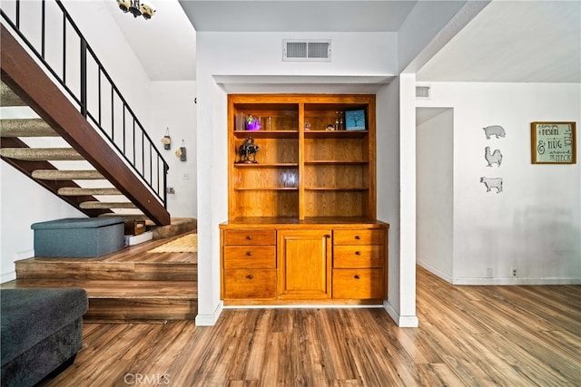 interior space with wood-type flooring