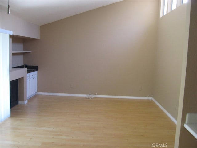 interior space featuring light wood-type flooring