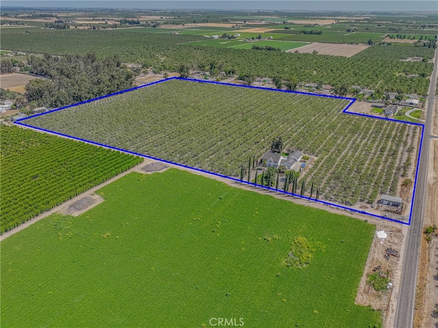 aerial view featuring a rural view