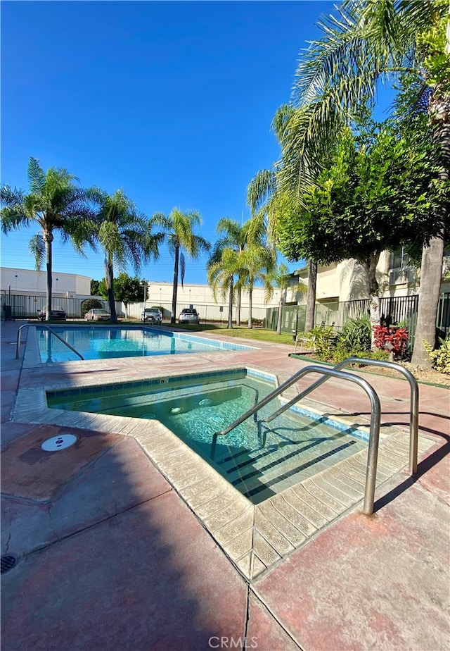 view of pool with a patio area