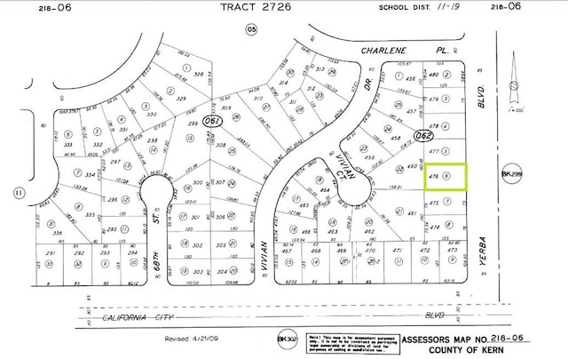 21806206 Yerba Blvd, California City CA, 93505 land for sale