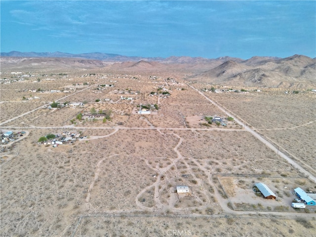 bird's eye view featuring a mountain view