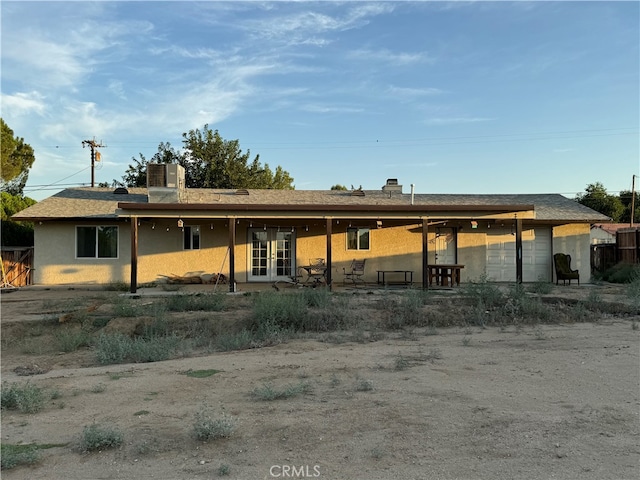 view of back of property