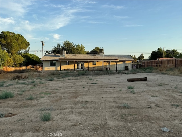 view of rear view of property