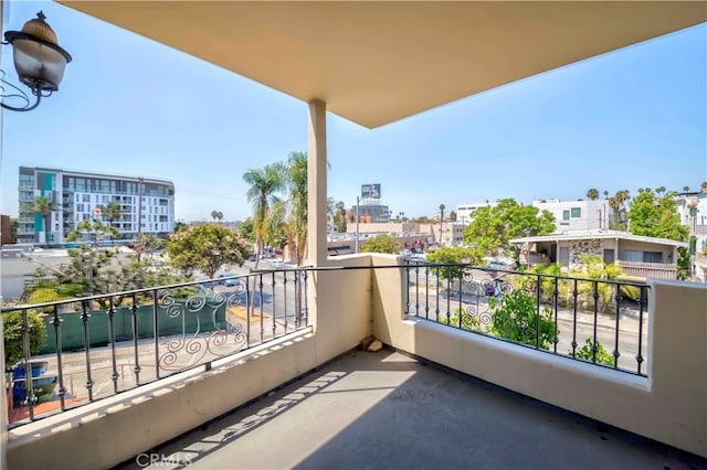 view of balcony