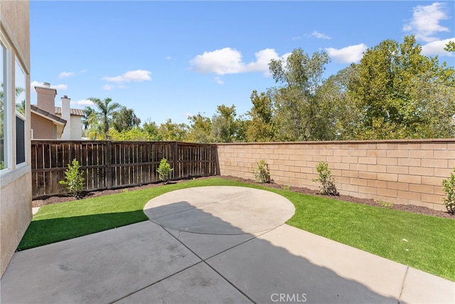 exterior space with a patio