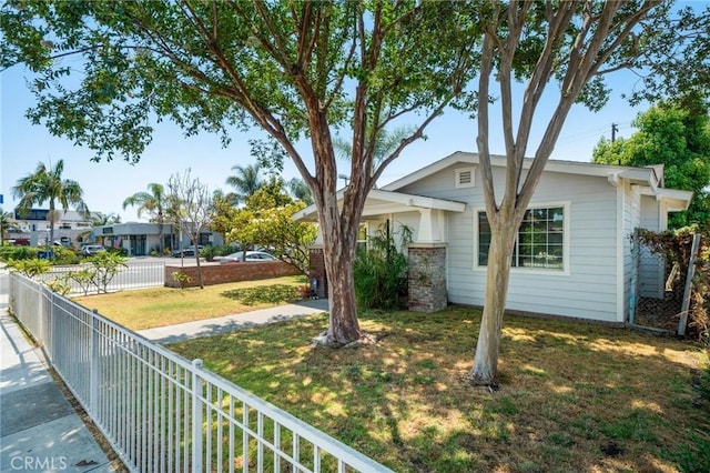 exterior space featuring a yard