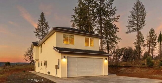 view of front of house featuring a garage