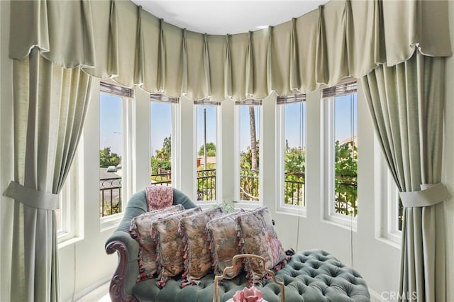 sunroom / solarium with plenty of natural light