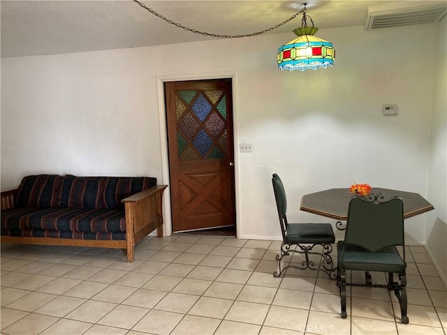 view of tiled dining room